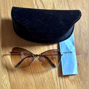 Tom Ford Colette Butterfly Brown/Bronze Sunglasses. EUC!